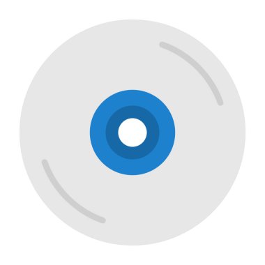 CD mi? Web simgesi basit illüstrasyon