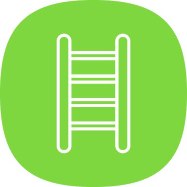 merdiven simgesi, vektör illüstrasyonu basit tasarım