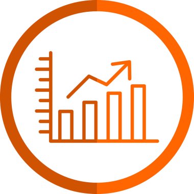 iş grafiği simgesi, vektör illüstrasyonu basit tasarım