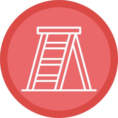 merdiven simgesi, vektör illüstrasyonu basit tasarım