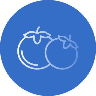Domates. Web simgesi basit illüstrasyon