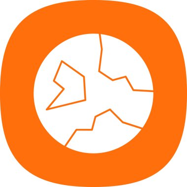 Toprak. Web simgesi basit illüstrasyon 