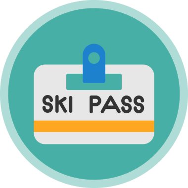 Kayak kartı. Web simgesi basit illüstrasyon         