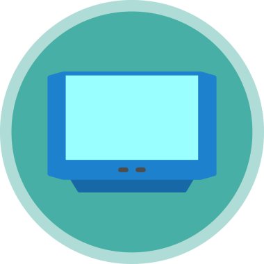 TV simgesi vektör illüstrasyonu 