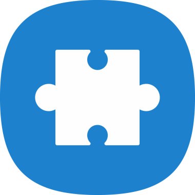 parça bulmaca izole vektör simgesi 