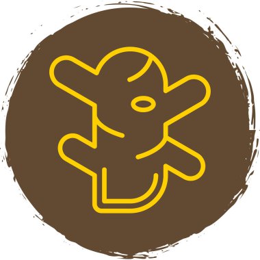 Zencefil kök simgesinin vektör illüstrasyonu 