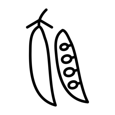 Bezelye. Web simgesi basit illüstrasyon           