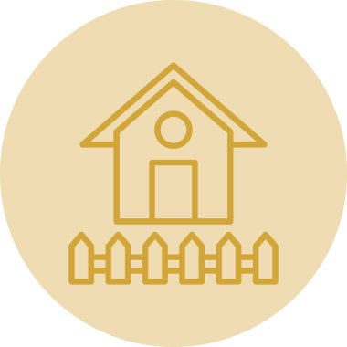 Ev. Web simgesi basit illüstrasyon