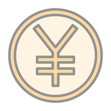 yen simge vektör illüstrasyonu