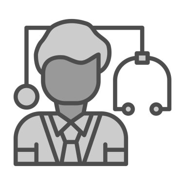 İş adamı Vektör Satırı Simgesi