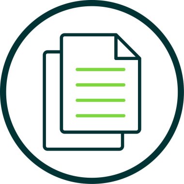 Belge. Web simgesi basit illüstrasyon 