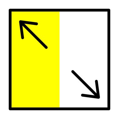 Beyaz simgenin vektör illüstrasyonu