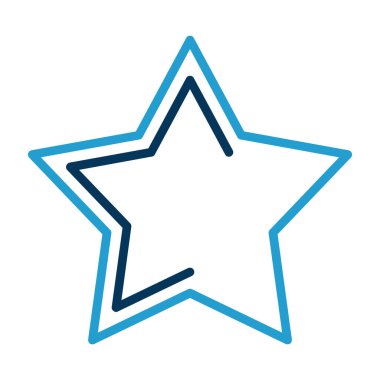 yaratıcı düz yıldız ikon vektör çizimi tasarımı