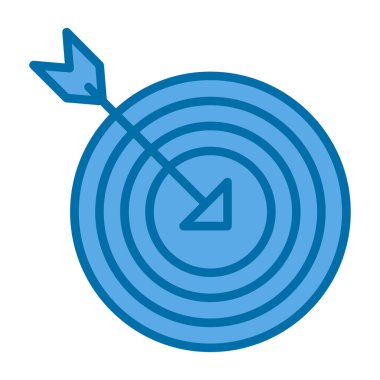 hedef ok simgesi, vektör çizim ile 