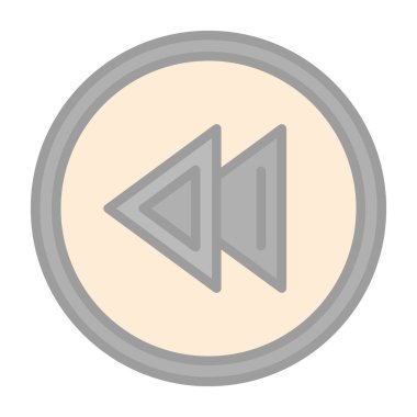 Basit düz illüstrasyon simgesini geri al