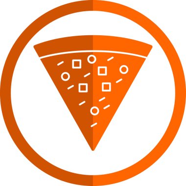 Pizza yaratıcı ikon vektör illüstrasyonu                