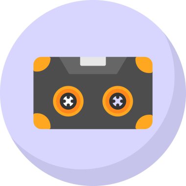 kaset teybi ikon vektör çizimi