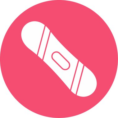 Snowboard web simgesi, vektör illüstrasyonu