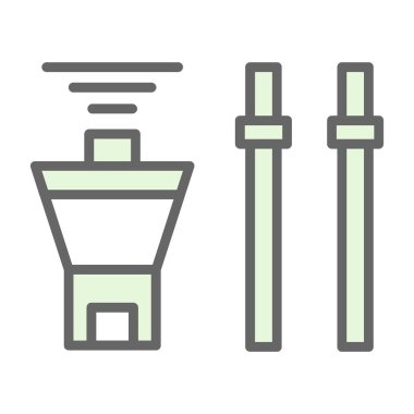 Ağ simgesini, vektör illüstrasyonunu yükselt. 