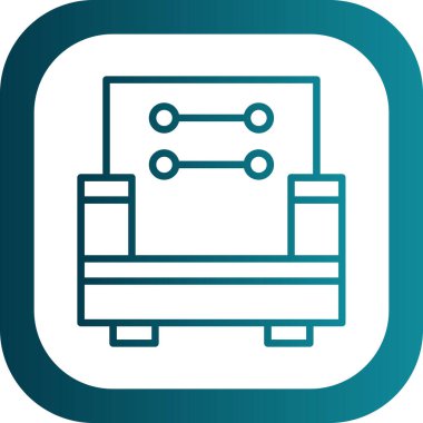 Modern bir simgenin vektör illüstrasyonu