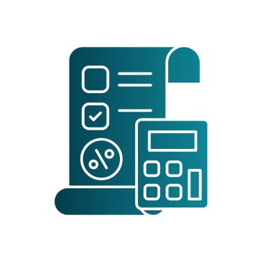 Basit yüzde simgesi, vektör illüstrasyonu