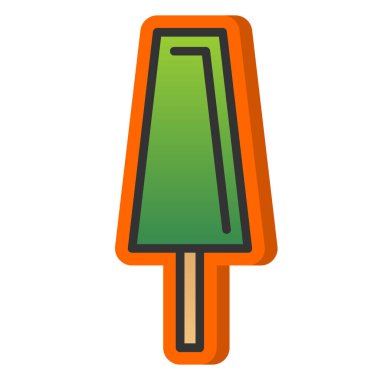 dondurma ikonu vektör illüstrasyonu