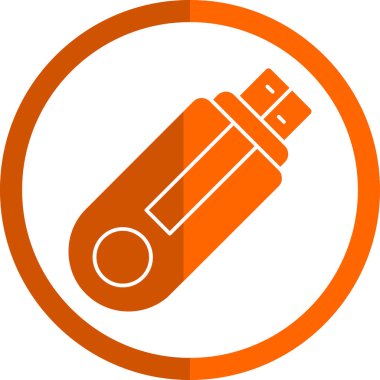 USB web simgesi, vektör çizim 