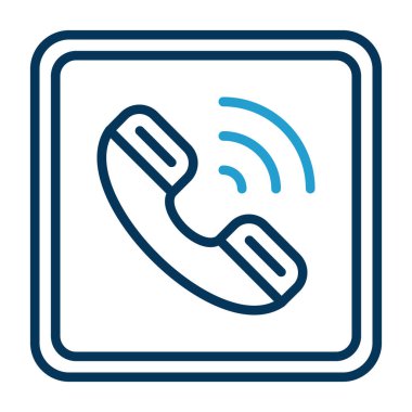 - Telefon. Web simgesi basit illüstrasyon 