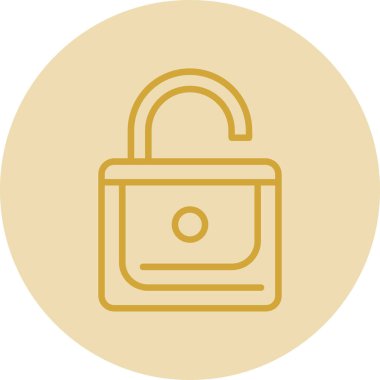 Kilitlenmemiş işaret vektörü çizimi.