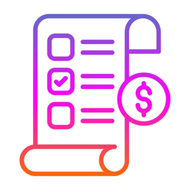 Dolar. Web simgesi basit illüstrasyon