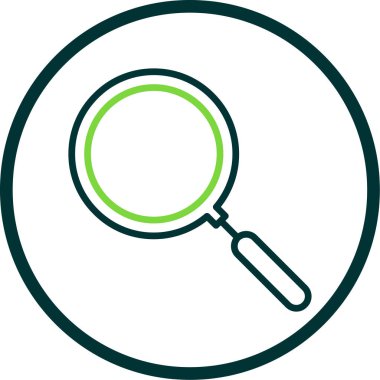 Büyüteç simgesi, düz stil, arama sembolü. Vektör illüstrasyonu