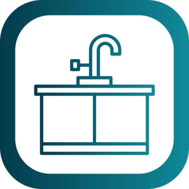Kitchen sink icon.web simple illustration