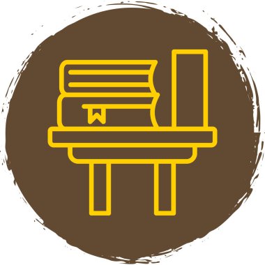 Kitap simgesi, vektör illüstrasyonu basit tasarım