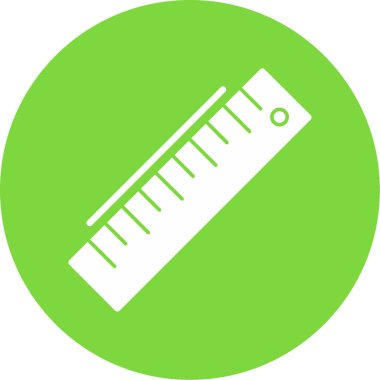 ruler icon, vector illustration simple design