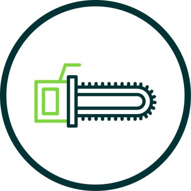 Modern Testere Bıçağı simgesinin vektör çizimi                         