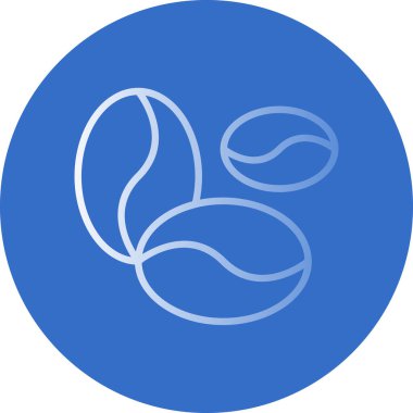 Kahve çekirdeği simgesinin vektör çizimi                        