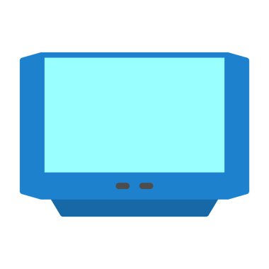 TV simgesi vektör illüstrasyonu 