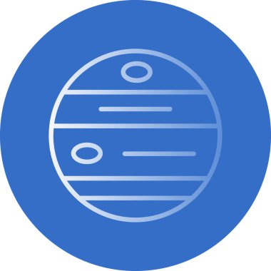 Ay vektör simgesi modern basit vektör çizimi