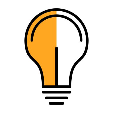 ampul izole edilmiş simge tasarımı, vektör illüstrasyonu 