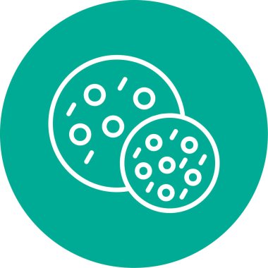 Vektör illüstrasyonu, Çerez simgesi element arkaplanı            