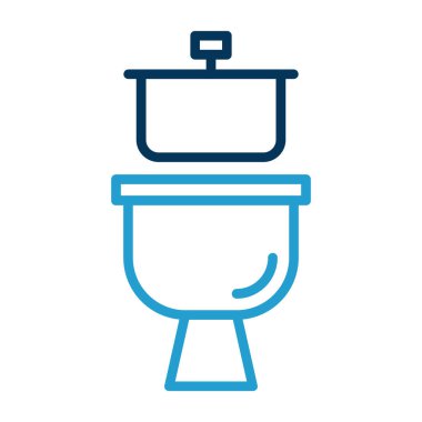 tuvalet ikonu vektör illüstrasyonu