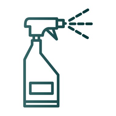 sprey şişe kutsal kişilerin resmi, vektör çizim