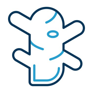 Zencefil kök simgesinin vektör illüstrasyonu 