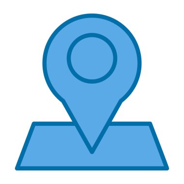 konum pin simgesi, vektör illüstrasyonu 