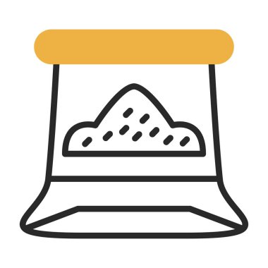 ekmek vektörü simgesi modern illüstrasyon