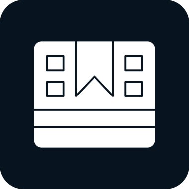 Paket kutusu simgesi, vektör illüstrasyonu 