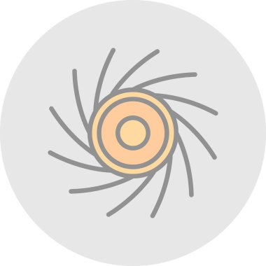 Tek bir simgenin vektör illüstrasyonu