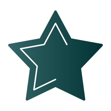 yaratıcı düz yıldız ikon vektör çizimi tasarımı