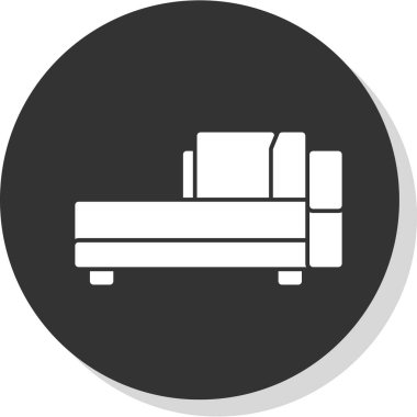Kanepe. Web simgesi basit tasarım