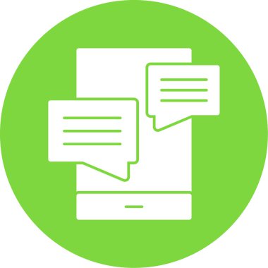 Sohbet simgesi vektör illüstrasyonu